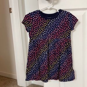 Toddler Navy Heart Dress